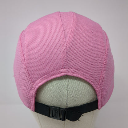Headsweats 5 Panel Cap Pink One Size Adjustable Embroidered Breathable Blank