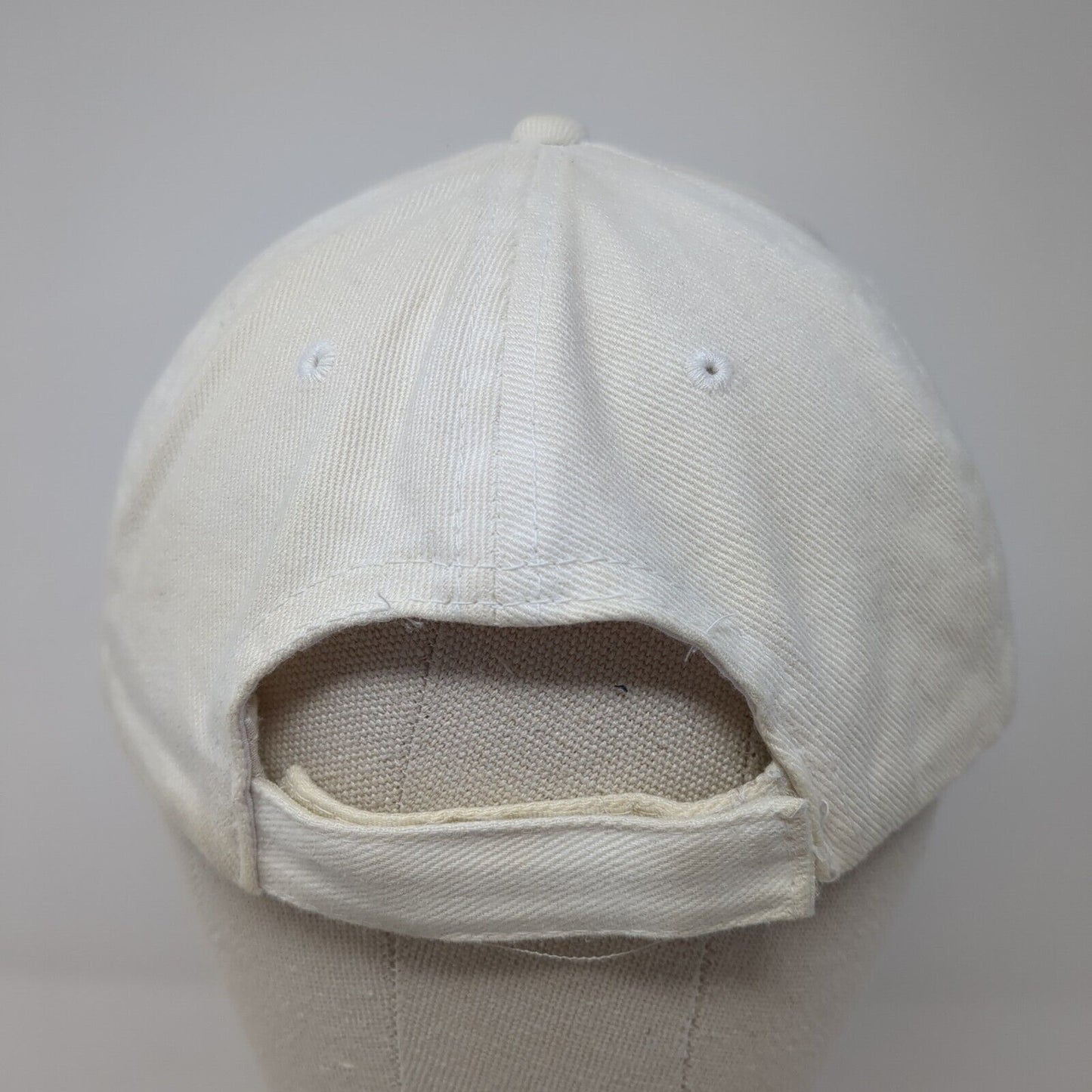 Paris France Strapback Baseball Cap Beige One Size Adjustable Embroidered