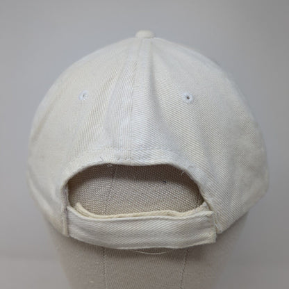 Paris France Strapback Baseball Cap Beige One Size Adjustable Embroidered