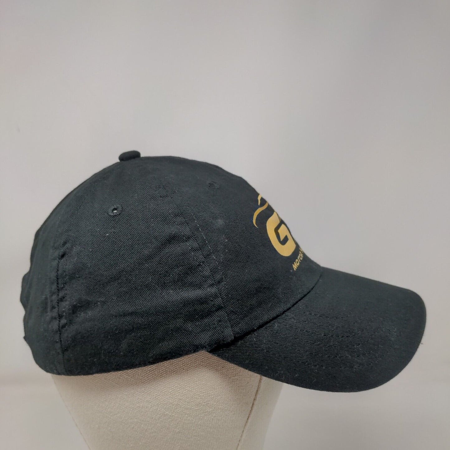 G7 Motor Sales Strapback Hat Black One Size Adjustable Solid 6 Panel