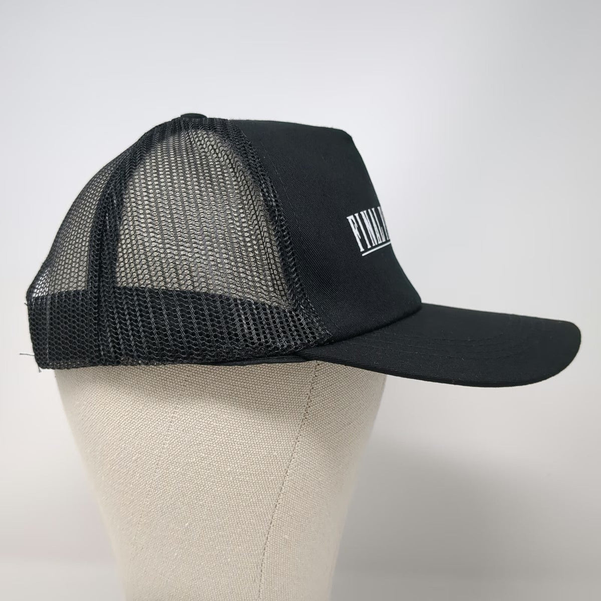 Square Enix Final Fantasy VII Rebirth Trucker Hat Black One Size Mesh Snapback
