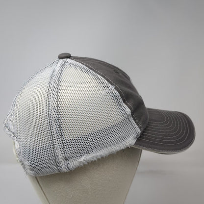 Outdoor Cap Trucker Hat Gray One Size Maibec US Canada Flags Mesh Snapback