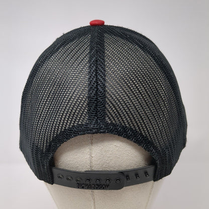 Hawkins Companies Snapback Trucker Hat Red OS Adjustable Mesh Back Richardson