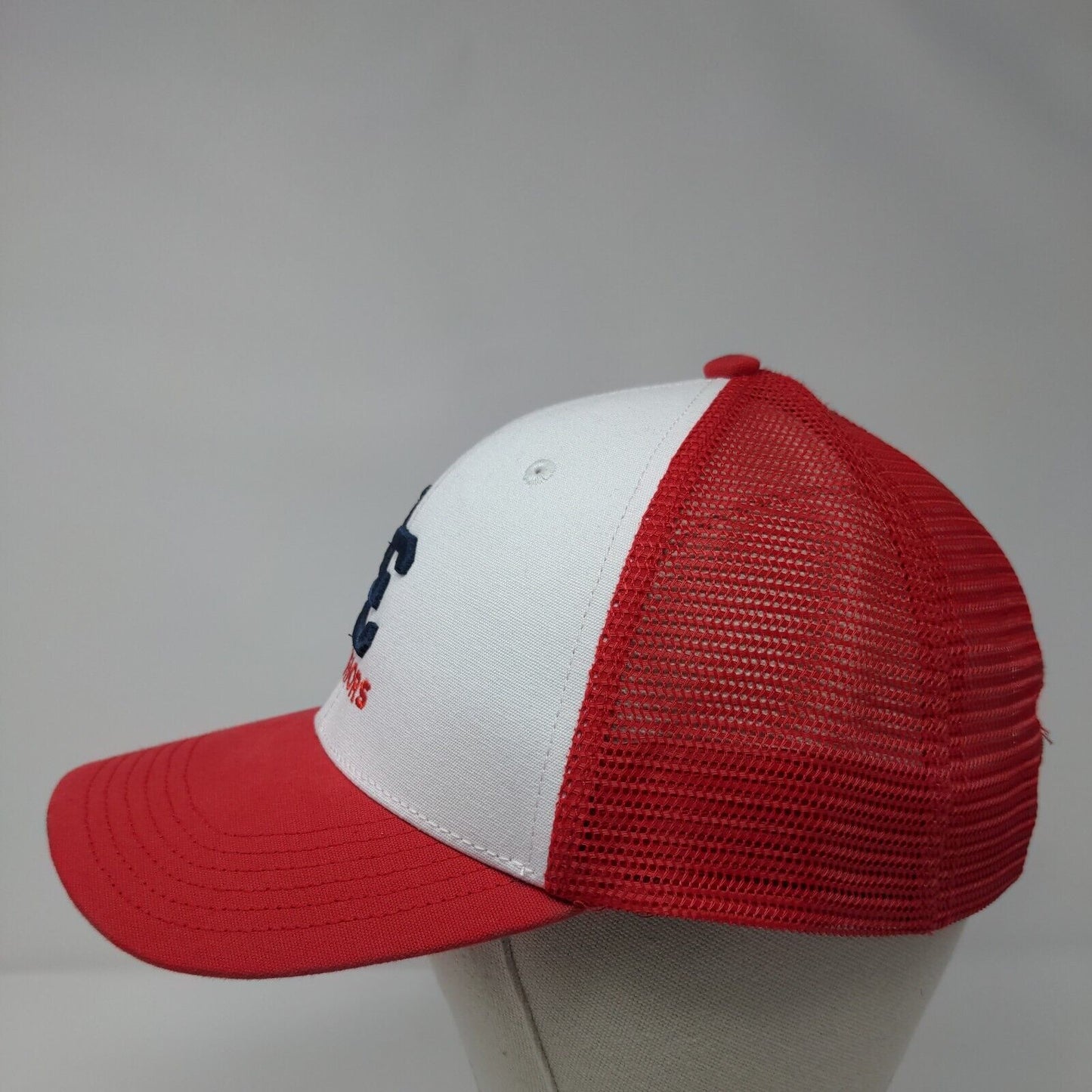 LC Warriors Snapback Trucker Hat Red OSFA Mesh Back Embroidered Legacy