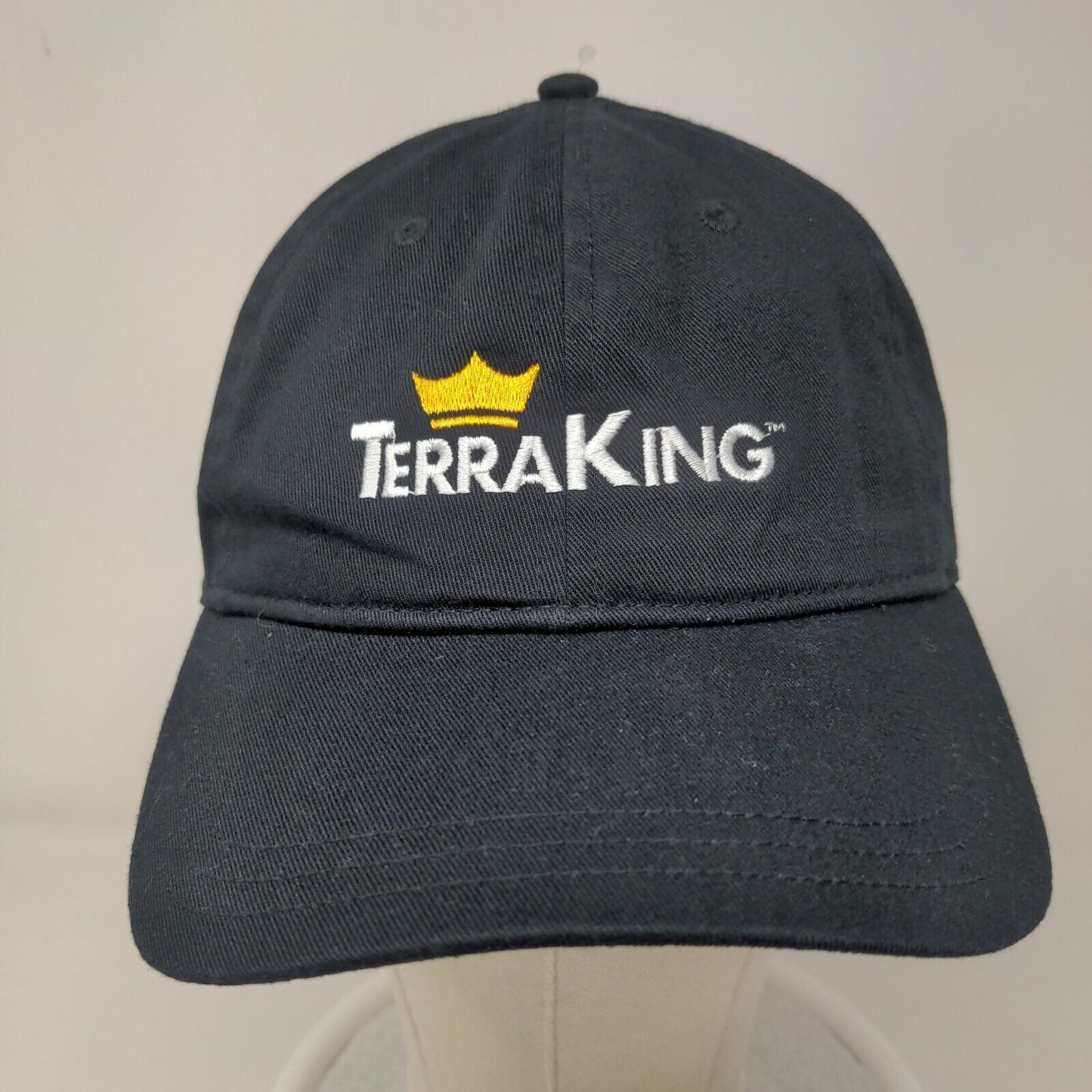 L.L. Bean Men's Terra King Slideback Hat Black OSFA Embroidered Logo Cotton