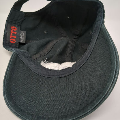 OTTO I Am Second Baseball Cap Black One Size Embroidered Cotton Slideback Hat