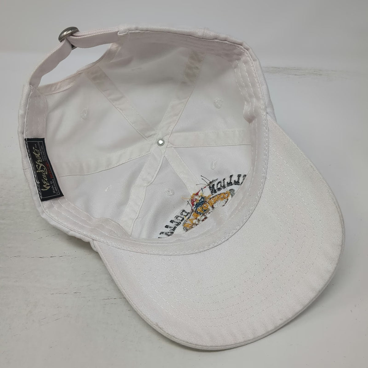HeadShot Million Dollar Cowboy Bar Jackson Hole White One Size Baseball Cap Hat