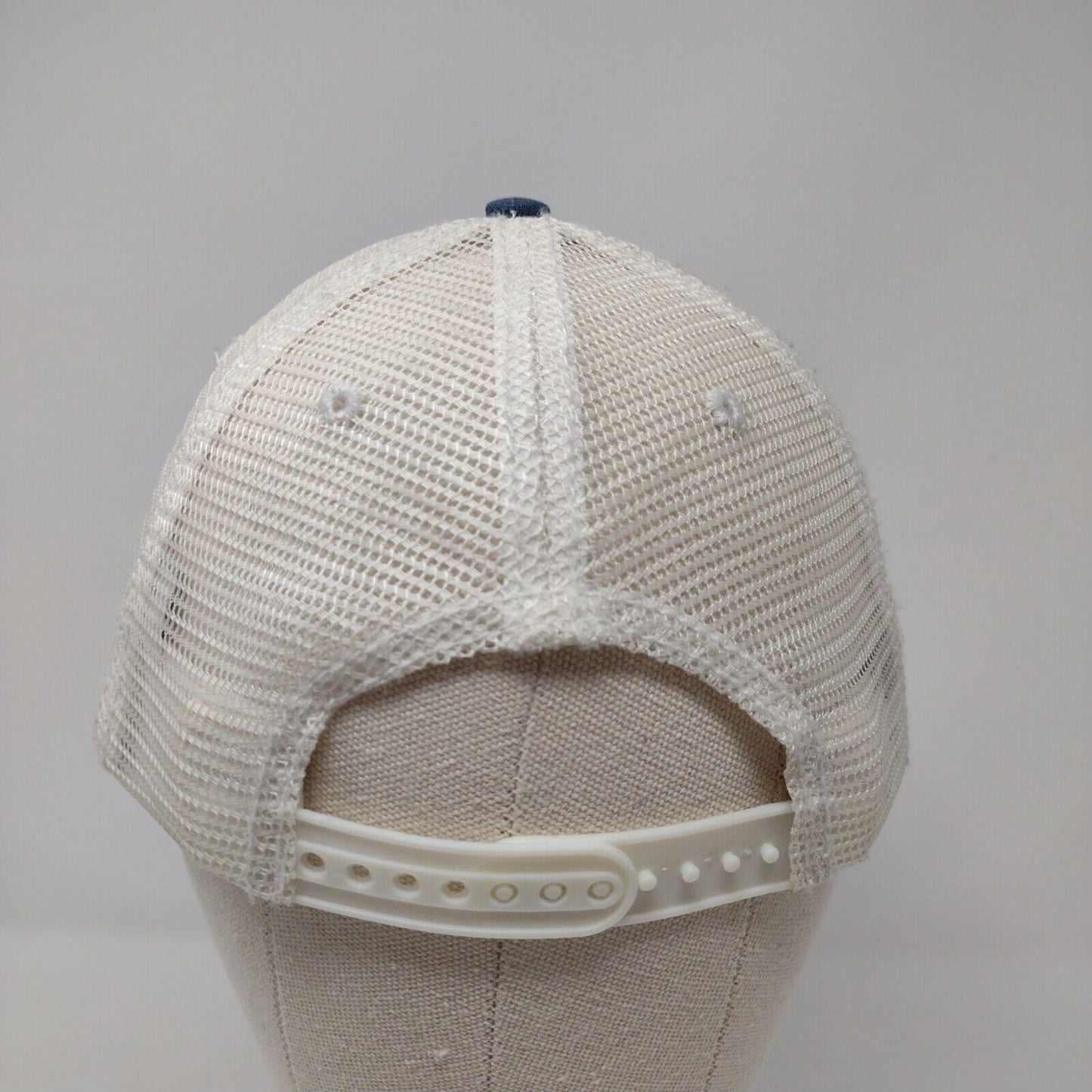 National Park Crater Lake Snapback Trucker Hat Blue OSFA Mesh Back Cotton