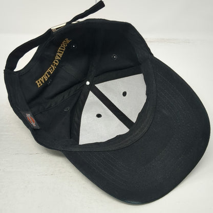 Harley-Davidson Baseball Cap Black One Size Police Badge Gold Embroidery Hat