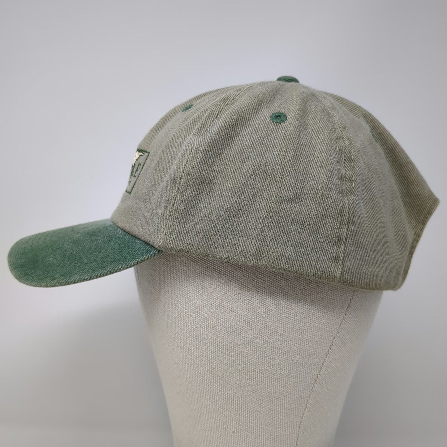 Fahrenheit Baseball Cap Beige Green One Size Explore World Map Cotton Hat