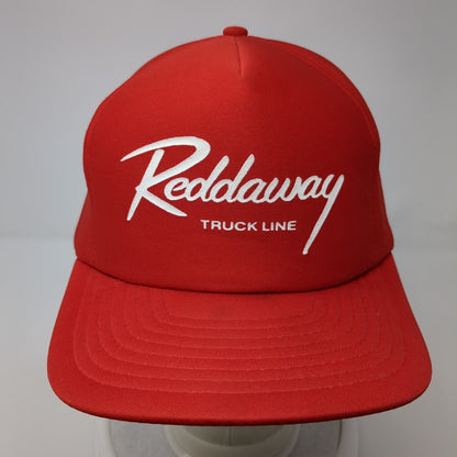 Reddaway Truck Line Snapback Hat Red One Size Adjustable Sportcap