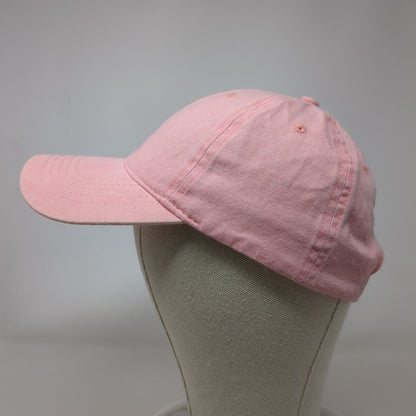Unbranded Strapback Hat Pink OSFM Solid Blank Adjustable 6 Panel