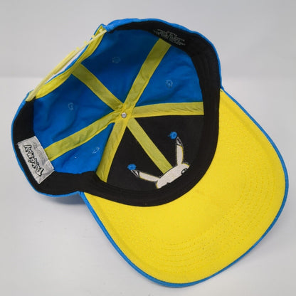 Pikachu Snapback Hat Blue One Size Adjustable Embroidered 6 Panel Pokemon
