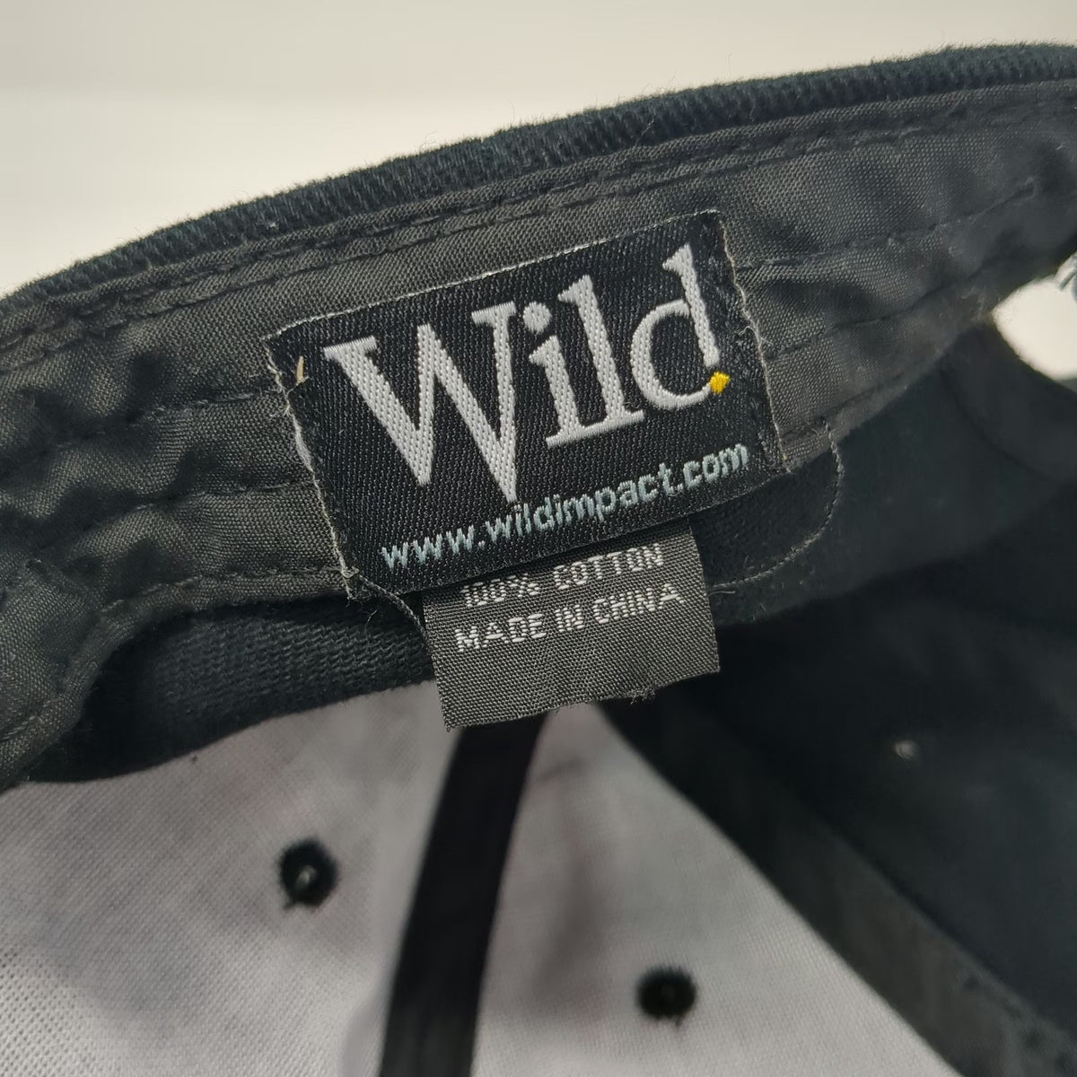 Wild Snap-on Baseball Cap Black One Size Embroidered Logo Mechanic Tool Hat