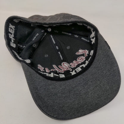 Key West Fitted Hat Gray One Size Adjustable Embroidered 6 Panel Essential Caps