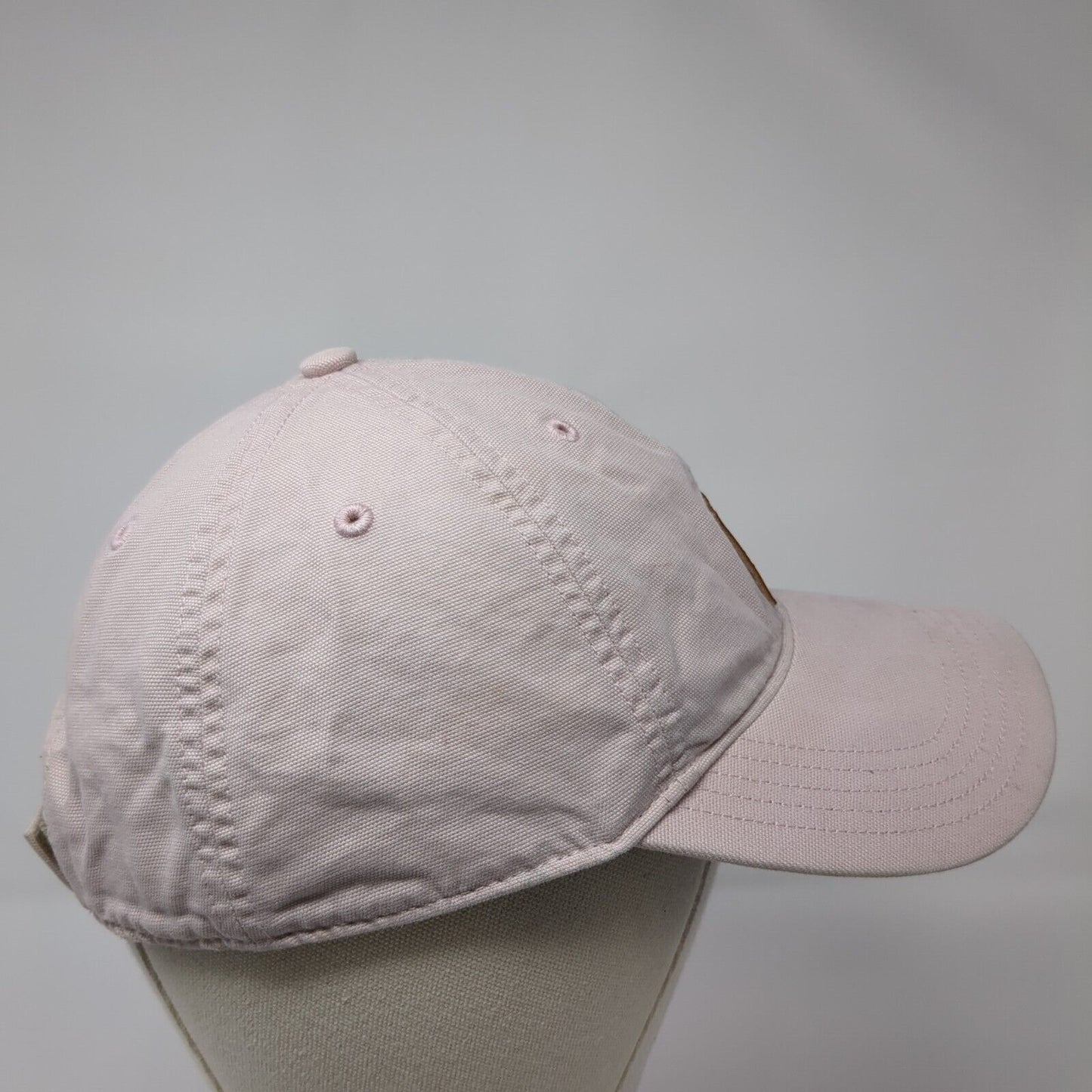 Carhartt Odessa Strapback Hat Pink One Size Adjustable Leather Patch