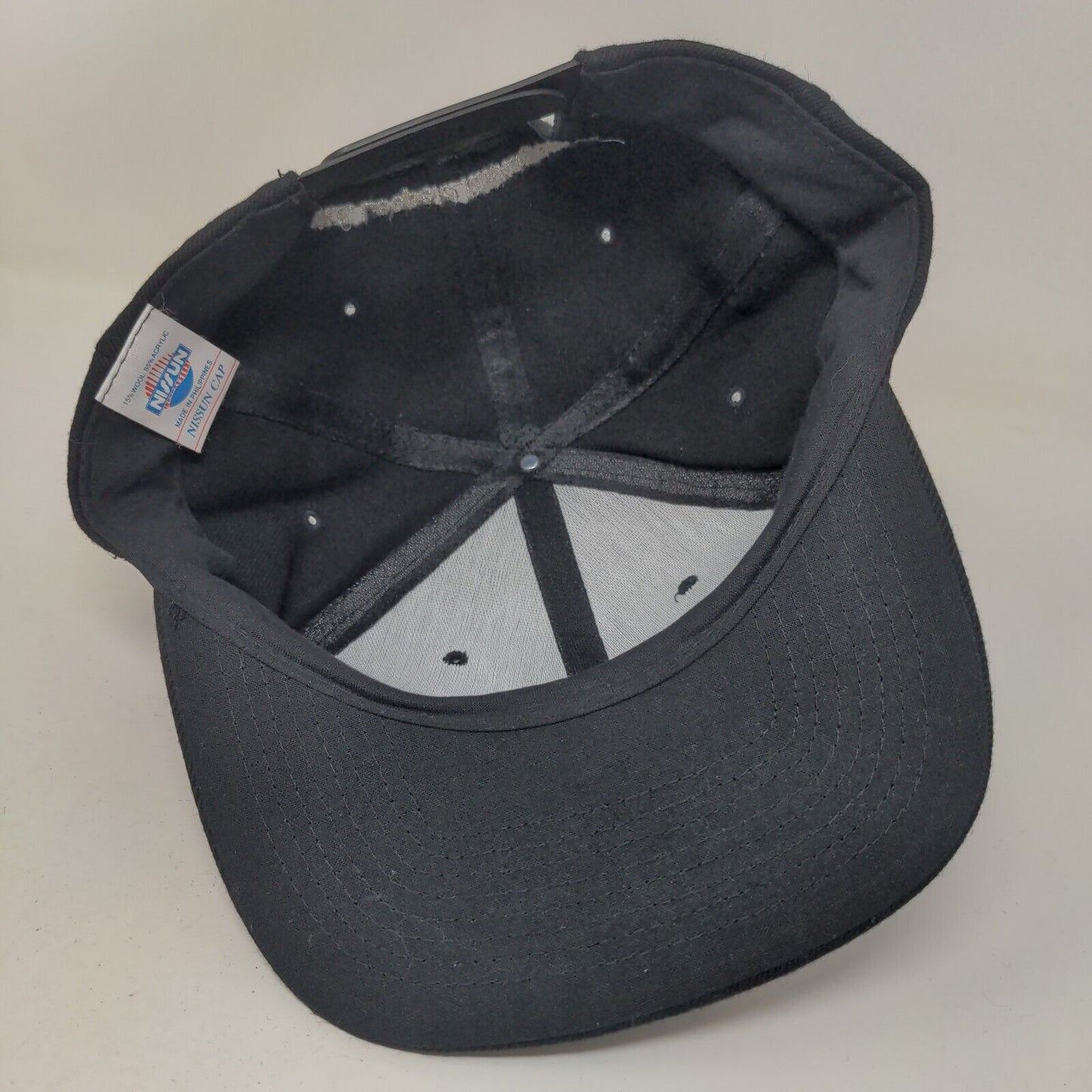 W.F. Leopold Management Snapback Hat Black One Size Embroidered Nissun