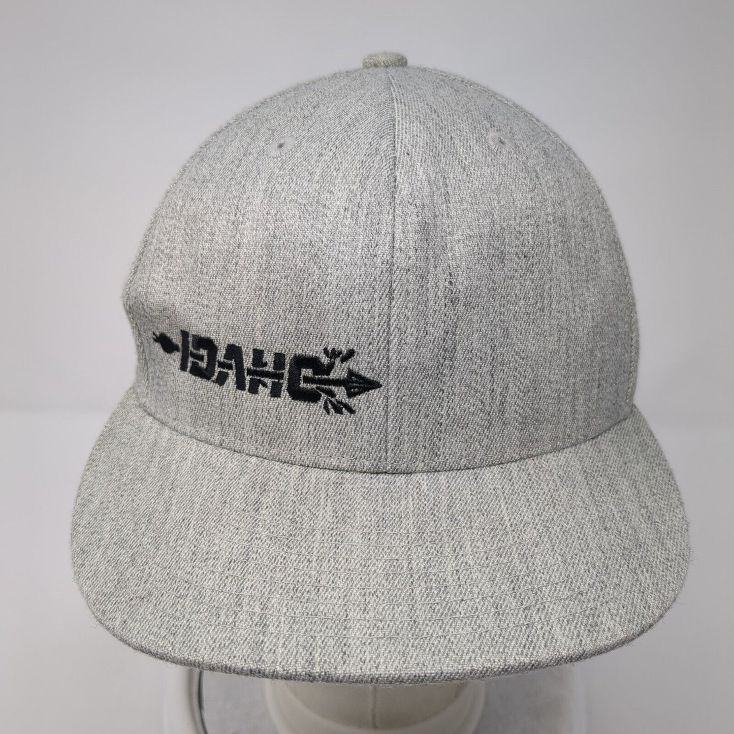 Idaho Fitted Hat Gray 7 1/4-7 5/8 Solid 6 Panel Vent Holes Outdoor
