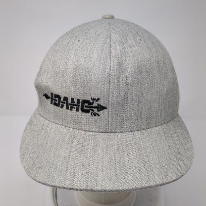 Idaho Fitted Hat Gray 7 1/4-7 5/8 Solid 6 Panel Vent Holes Outdoor