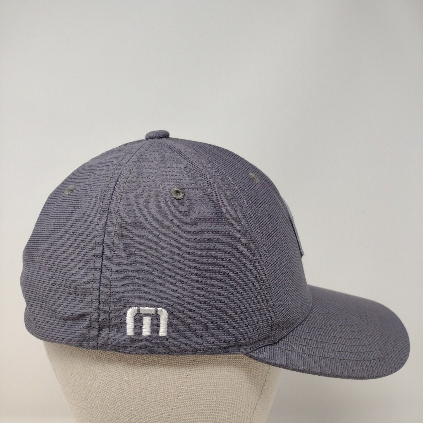 Warm Springs Boise Idaho Fitted Hat Gray S-M Flexfit Travis Mathew