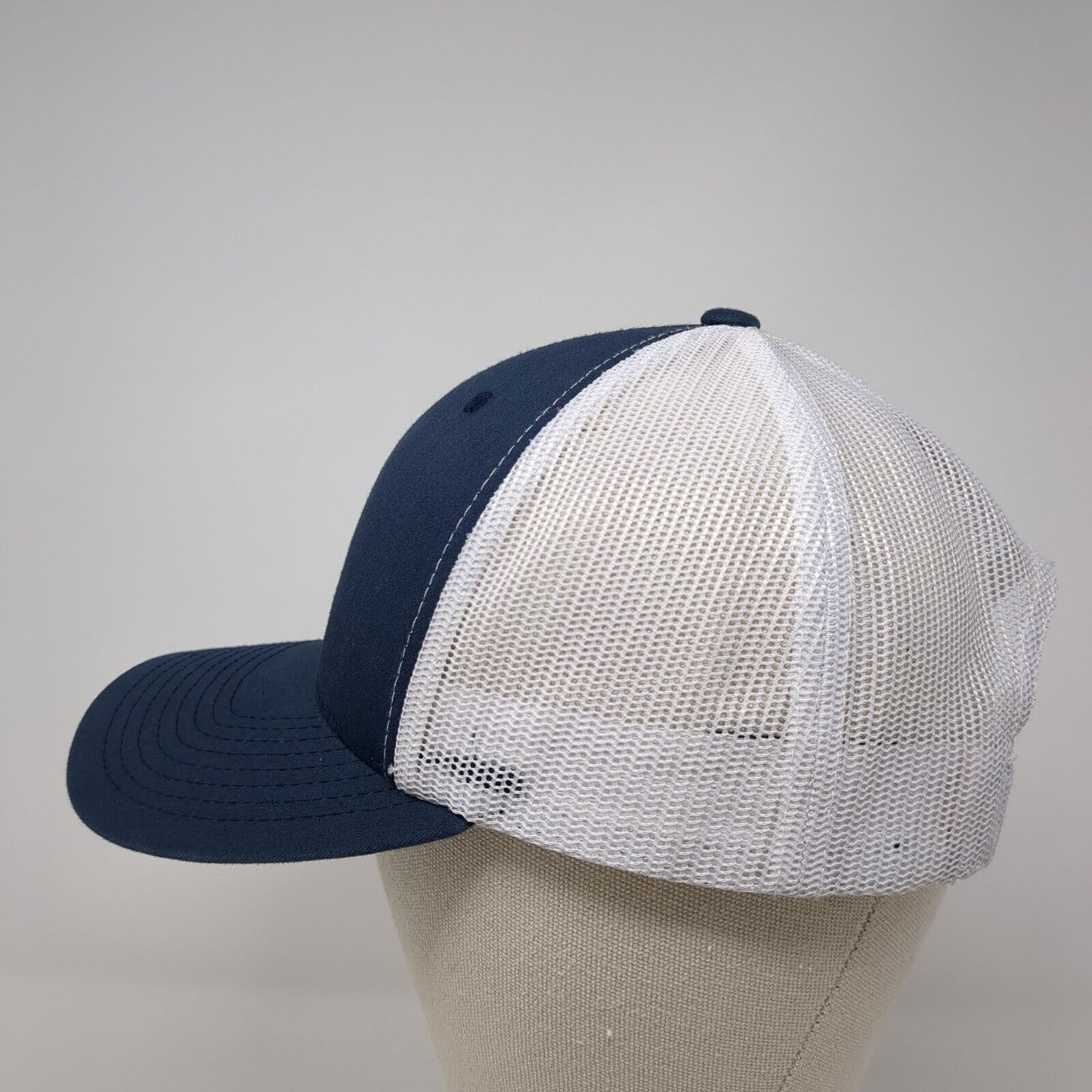 Hunter's ACE The Helpful Place Snapback Trucker Hat Blue OS Mesh Back Yupoong