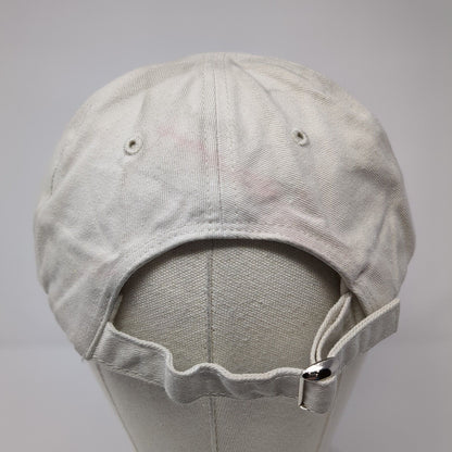 ADPA Fly Slideback Hat Tan One Size Adjustable Embroidered Vented Holes 6 Panel