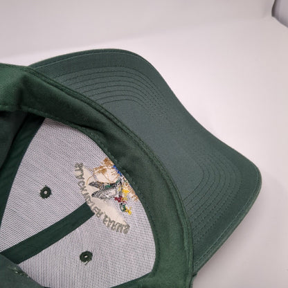 Slackwater Farms Columbia LA Snapback Hat Green OS Adjustable Embroidered OC