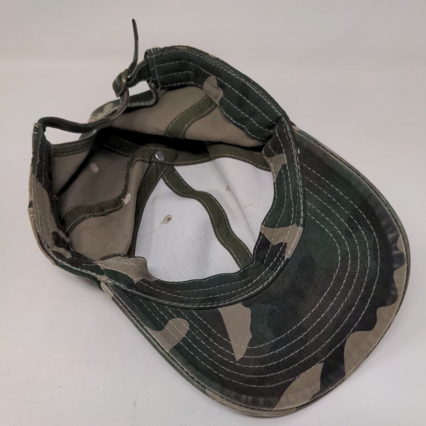 Unbranded Slideback Hat Fatigue Camo OSFM Adjustable 6 Panel Blank