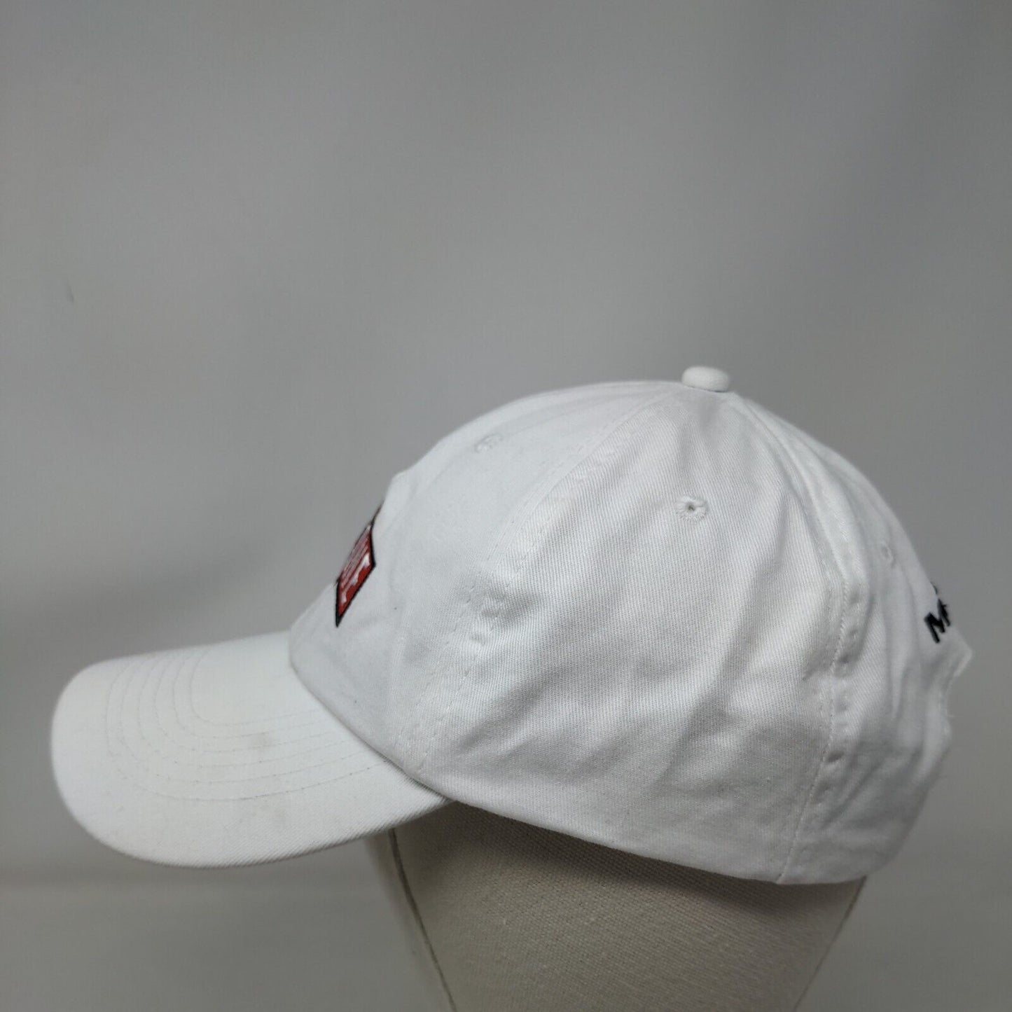 All 4 One McLane Slideback Hat White One Size Embroidered Adjustable