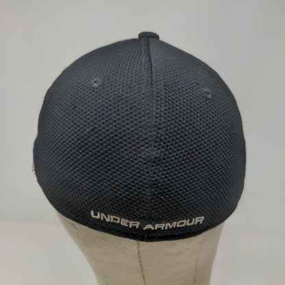 Under Armour Boy's Fitted Hat Black Youth Size S/M Embroidered Logo Polyester