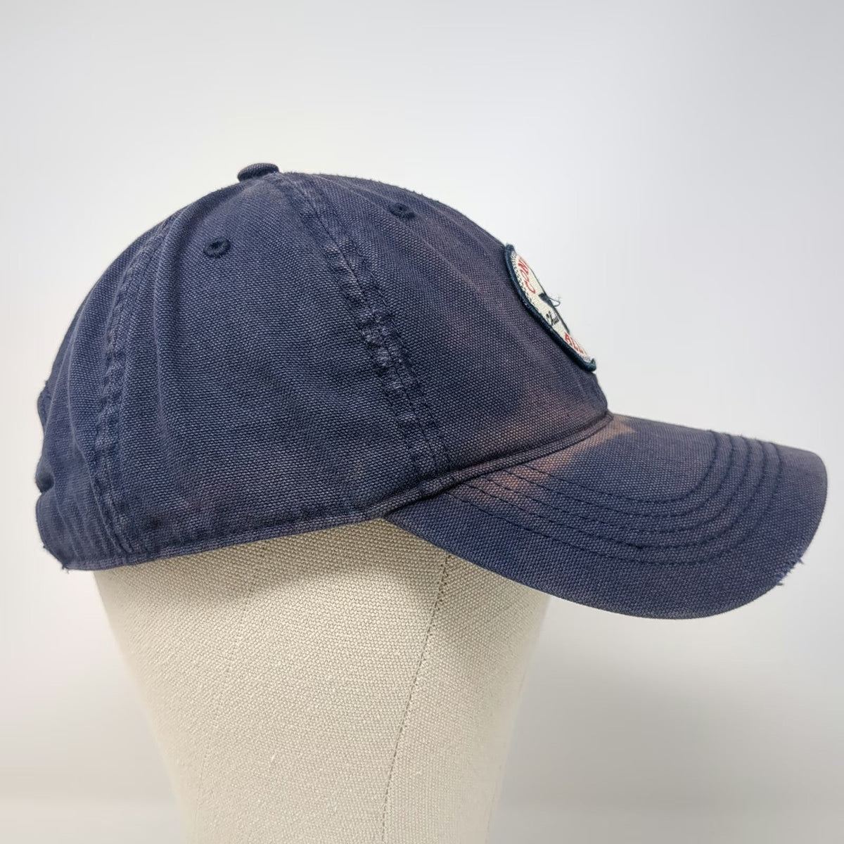 Converse Baseball Cap Blue One Size All Star Patch Canvas Slideback Hat Logo