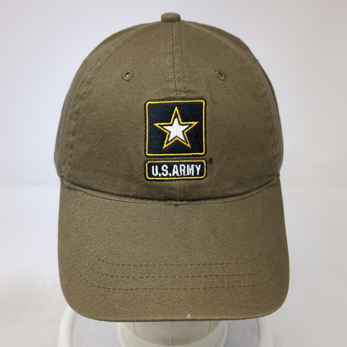 U.S. Army Baseball Cap Brown One Size Adjustable Strapback Star Logo Hat