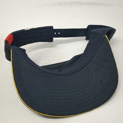 McDonald's Blue Yellow Red Visor One Size Snapback Hat Mesh Underbrim Logo