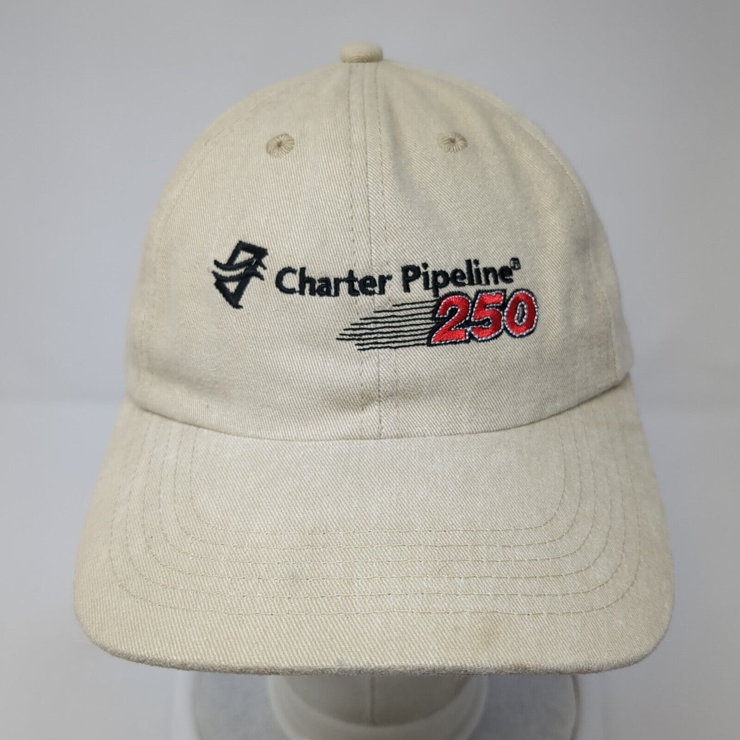 Charter Pipeline 250 Slideback Hat Tan One Size Adjustable Embroidered