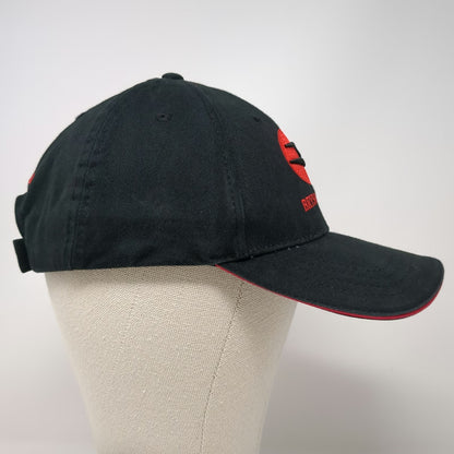Bryson Sales Blue Bird Bus Logo Baseball Cap Black Red One Size Strapback Hat
