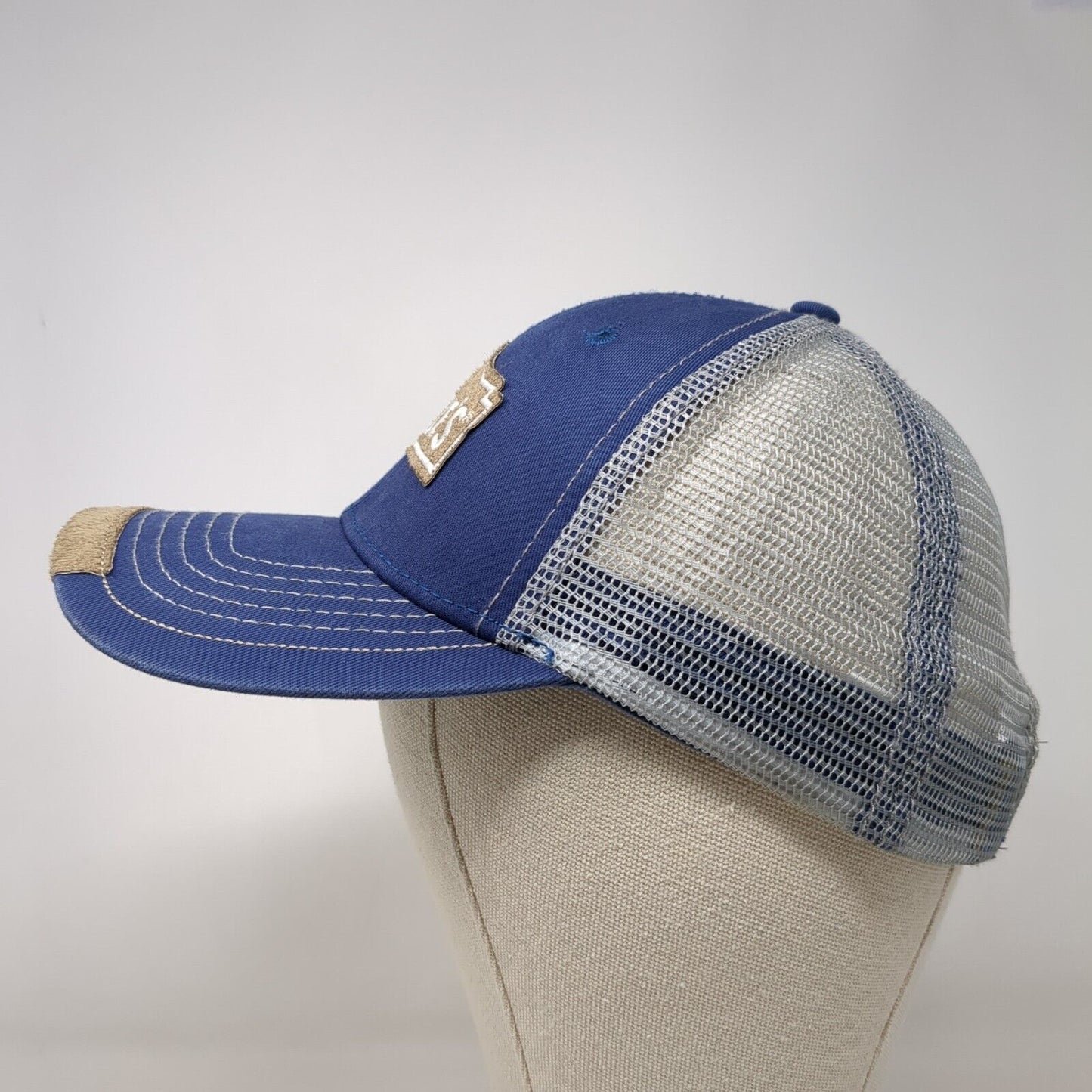 Lowe's Strapback Trucker Hat Blue One Size Adjustable Mesh Back 6 Panel BDA