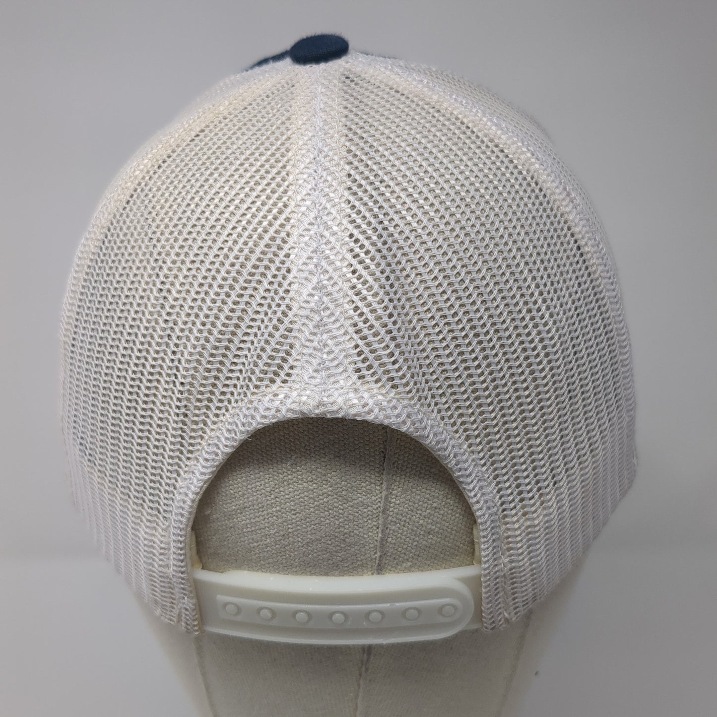 Bonfire Brewing Snapback Trucker Hat Blue One Size Mesh Back Yupoong