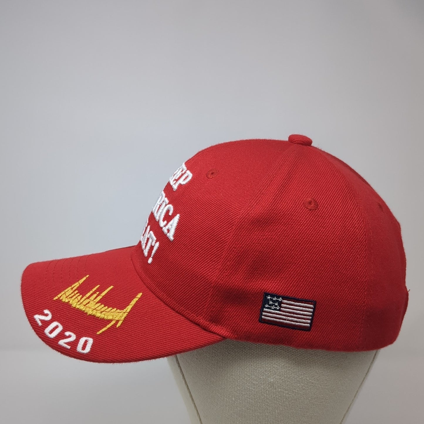 Keep America Great 2020 Baseball Cap Red OS Adjustable Embroidered Patriotic DC