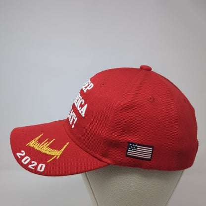Keep America Great 2020 Baseball Cap Red OS Adjustable Embroidered Patriotic DC