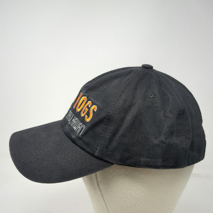 Hula Hogs Baseball Cap Black One Size Maui Hawaii Motorcycles Ride Me Hat