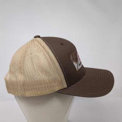 Idaho Kombucha Co. Snapback Mesh Back Trucker Hat Brown OSFA Yupoong
