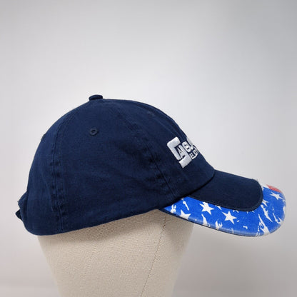 Summit Electric Supply Strapback Baseball Cap Blue One Size Adjustable Patriotic