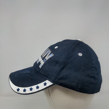 United States Navy Slideback Hat Blue OSFM Embroidered Eagle Crest