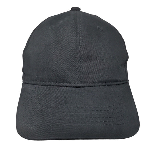 George Men's Strapback Hat Black Size OS Blank Adjustable Vent Holes