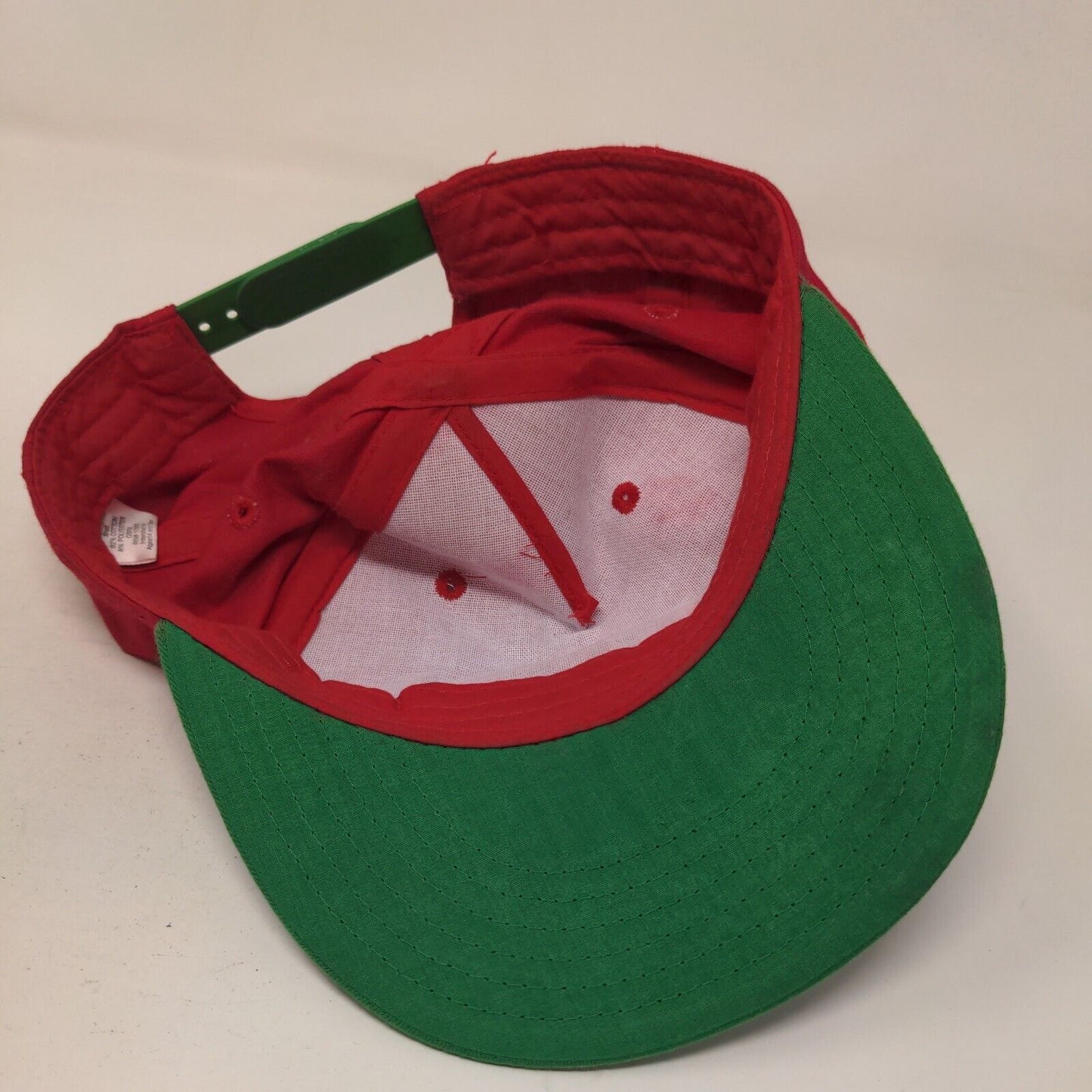 #elfie Snapback Hat Red OSFM Adjustable Colorblock Holiday Outdoor