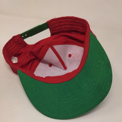 #elfie Snapback Hat Red OSFM Adjustable Colorblock Holiday Outdoor