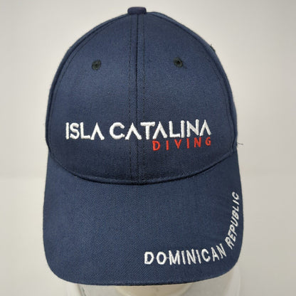 Isla Catalina Diving Strapback Hat Blue One Size Dominican Republic