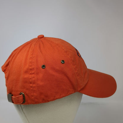 Anvil Baseball Cap Orange One Size Slideback Puerto Rico San Juan Cotton Hat
