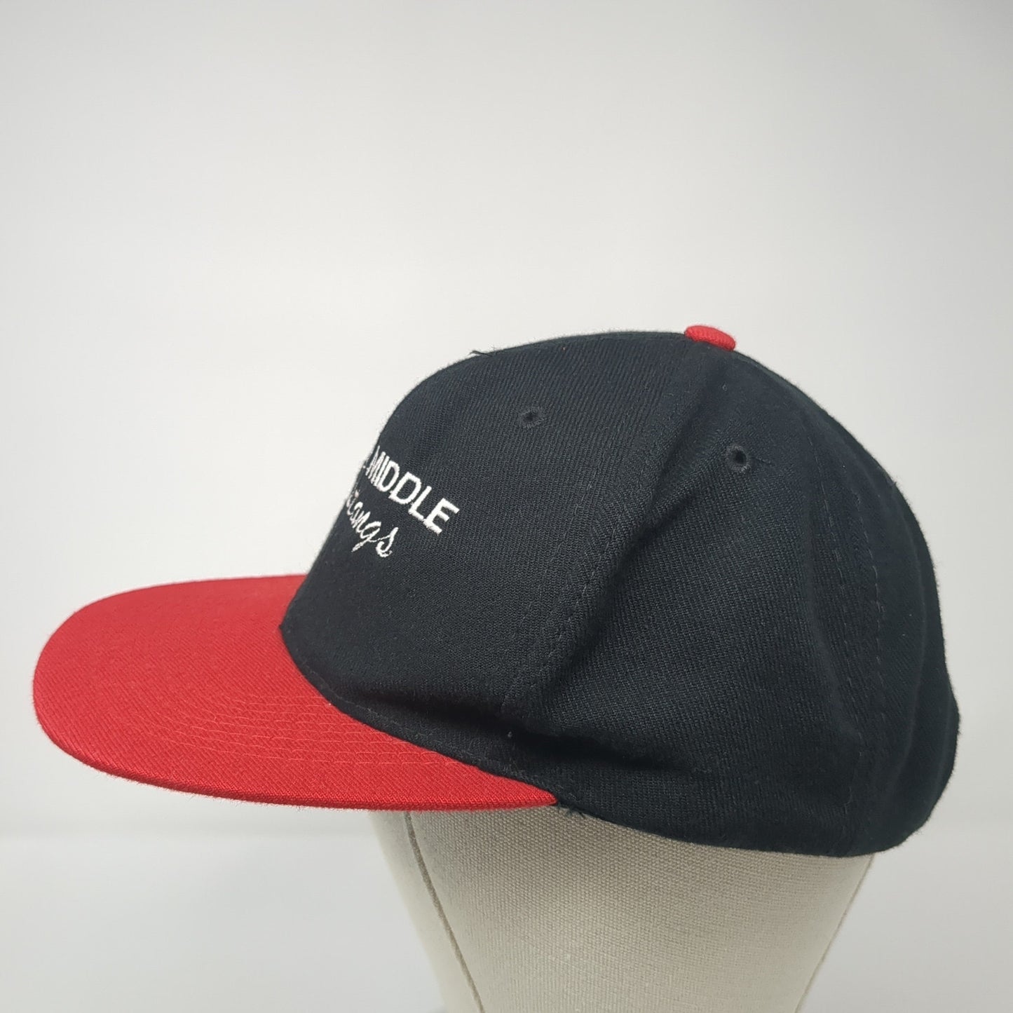 South Middle Mustangs Snapback Hat Black One Size Colorblock Otto