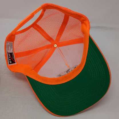 Otto Trucker Hat Orange OSFM Ute Mountain Tribe Wildlife Brunot Area Snapback